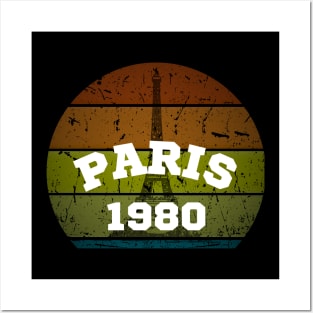 Paris Retro Shirt Posters and Art